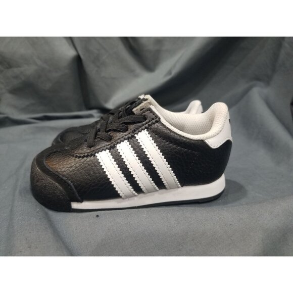 Adidas Toddlers Samoa I Casual Sneakers Leather White Black Size 6 NEW NO BOX! - Picture 9 of 11